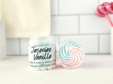 Jasmine Vanilla Whipped Soap & Shave Cream - eScentually Yours